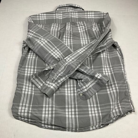 GAP Mens Cotton Button Up Shirt Plaid Long Sleeve Business Casual Top Medium - Picture 10 of 12